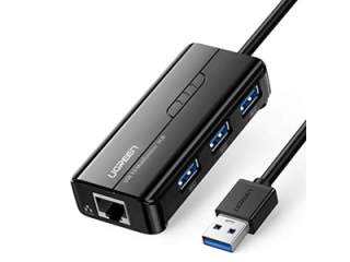 Ugreen USB 3.0 Combo—USB 3.0 Giga Ethernet + 3 ports USB 3.0 Hub