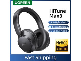 UGREEN HiTune Max3 Hybrid Active Noise-Cancelling Headphones (Black)
