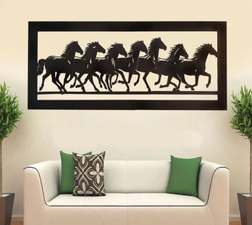 ressence-enterprises-seven-horse-long-wooden-wall-art-for-good-luck-and-fortune-in-black-4-feet-big-0