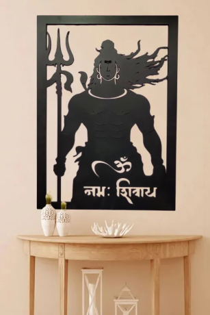 ressence-shiva-with-trishul-wooden-wall-canvas-home-cafe-office-decor-in-black-2ft-big-0