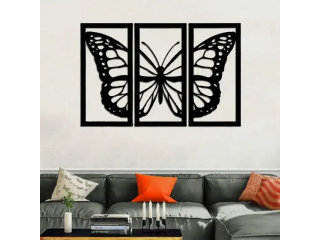 Butterfly Wooden Canvas Wall Art Decor