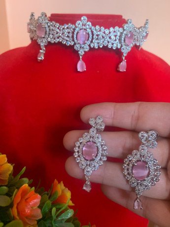 pink-american-diamond-choker-big-0