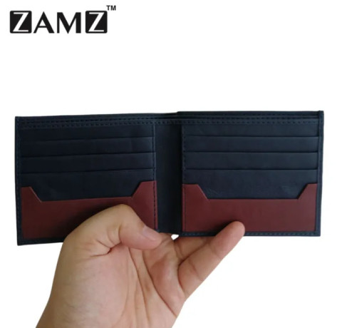 zamz-navy-blue-genuine-100-leather-wallet-for-men-big-0