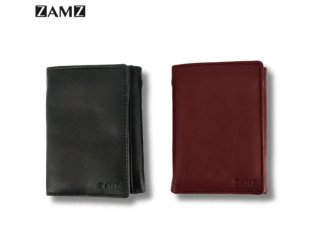 Zamz Three fold 100% Genuine Leather Wallet For Men