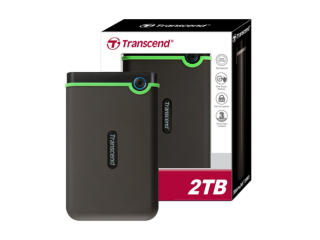 Transcend StoreJet 25H3P 2.5-inch 2TB Portable External Hard Drive