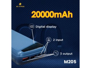 My Power 22.5w Fast Charging 20000mah Power Bank |TypeC Output Input | PD Q.C 3.0 M205