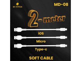 My Power Soft Data Cable Type-C MD08 2 Meters