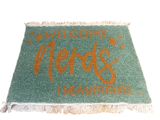 Handknotted/Handmade Nepali Woolen Doormat 60 Knots 60 Cm x 45 Cm