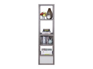 LUCIANO MULTI SHELF 40X160CM. PBN/SS