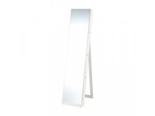 EMMA STANDING MIRROR+CABINET WT