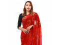 womens-floral-printed-chiffon-saree-with-no-blouse-small-1