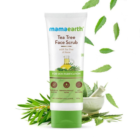 mamaearth-tea-tree-face-scrub-with-tea-tree-and-neem-for-skin-purification-100g-big-0