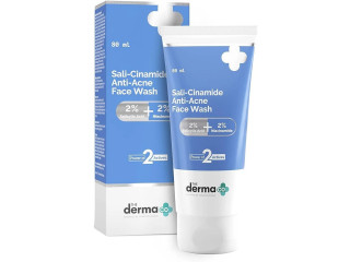 Derma co sali-cinamide anti-acne face wash with 2 salicylic acid & 2 -80ml