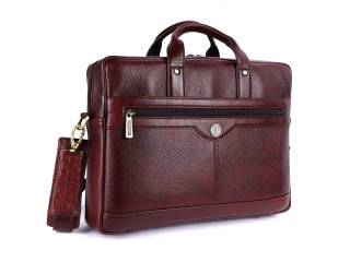 Hammonds Flycatcher Brown Genuine Leather Laptop Bag For Men 138 BR