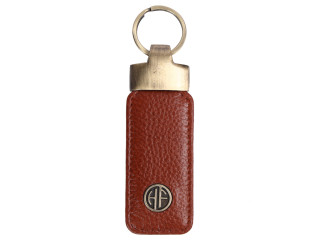 Hammonds Flycatcher Genuine Leather Keyring Tan