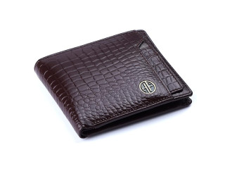 Hammonds Flycatcher Croco Brown Genuine Leather Wallet For Men (577 CR BR)