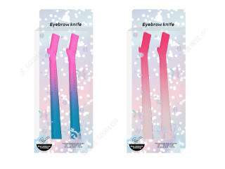 Miniso Colorful Series Gradient Color Eyebrow Razors Set (2pcs)-4611