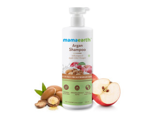 Mamaearth Argan Shampoo With Argan & Apple Cider Vinegar for Frizz-free & Stronger Hair - 250 ml