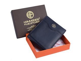 Hammonds Flycatcher Genuine Leather Blue Wallet For Men (601 BU)