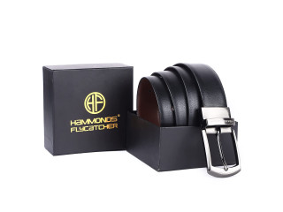 Hammonds Flycatcher Genuine Leather Belt For Men (8008 blk br)