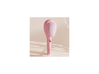 Self Cleaning Scalp Massage Comb, Color: Pink