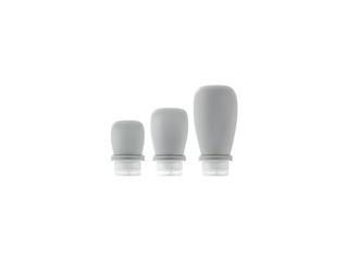 Wholesale Light Gray Silicone Travel Bottles, Color: Light Gray, Capacity: 90mls