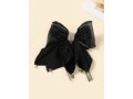 exquisite-korean-style-bow-oragnza-hair-clip-color-black-small-0