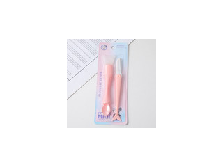 Fish eyebrow knife + Mask brush MQ-019 Brand: Miniso