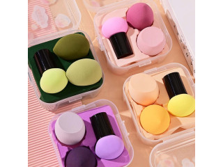 Makeup Sponges with Storage Case (3 pcs) Brand: Mamaearth