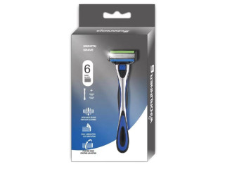 Mens Premium 6-Layer Razor (Blue) Brand: CC Brand