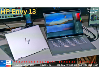 HP Envy 13 2022 x360 i7 12th Gen / 8GB RAM / 512GB SSD / 13.3" FHD 360 TouchScreen Display