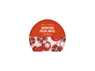 Super Food Facial Sheet Mask(Pomegranate) Brand: CC Brand