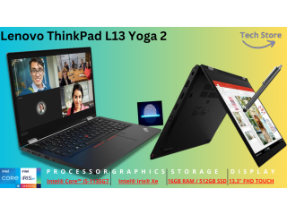 Lenovo ThinkPad L13 Yoga 2″ Touch-Screen Stylus / Intel Core i5-1135G7 / 16GB RAM / 512GB SSD Storage / FingerPrint Reader