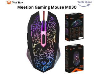 MEETION PC Gaming Mouse Wired with RGB Chroma Backlit | 6 Programmable Buttons | MT-M930 Model