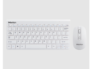 Meetion MT-Mini4000 2.4G Wireless Mini Keyboard and Mouse Combo White