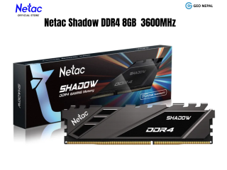 Netac Shadow 8GB DDR4 3600MHz DIMM Memory 288- pin