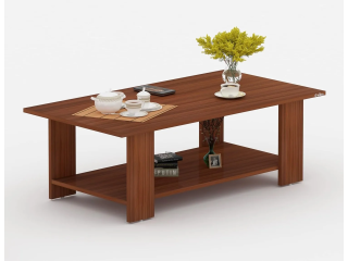 Ressence Engineered Wood Coffee Table/Centre Table/Tea Table for Living Room Brown Work Table